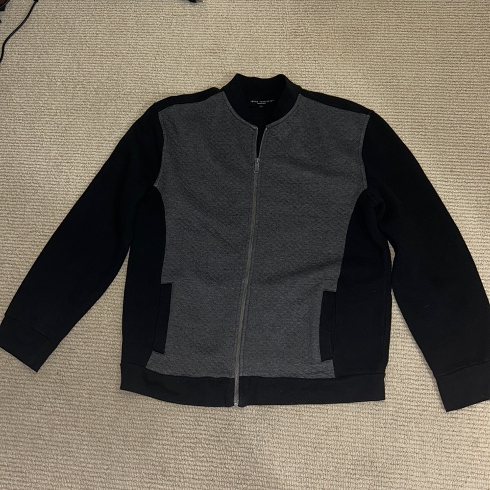 Truth.Substance black & gray sweater jacket. Size XL.